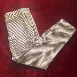J. Crew Seersucker Cafe Capri Pants